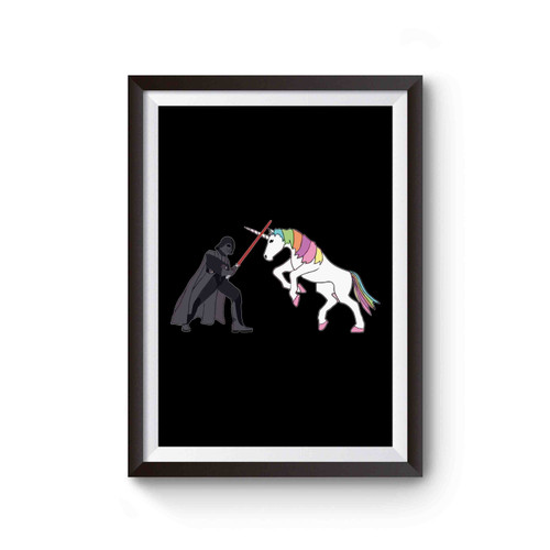 Star Wars Darth Vader Unicorn Funny Poster