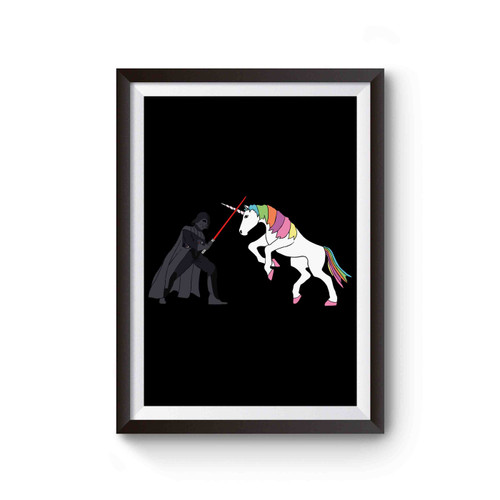 Star Wars Darth Vader Unicorn Funny Inspired Poster