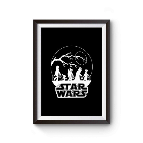 Star Wars Inspired Halloween Trick Or Treat Poster