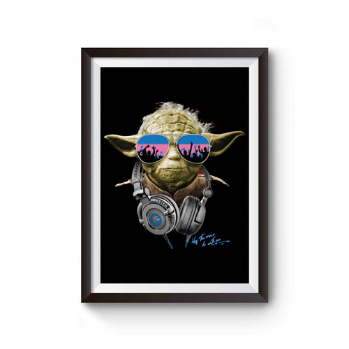 Star Wars Master Yoda May The Music Be With You Poster