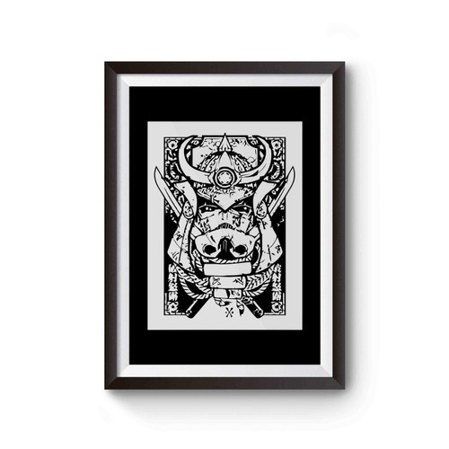 Star Wars Samurai Stormtrooper Inspired Poster Star Wars Samurai Stormtrooper Inspired Poster