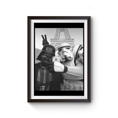 Star Wars Selfie Funny Parody Darth Vader Inspired Poster