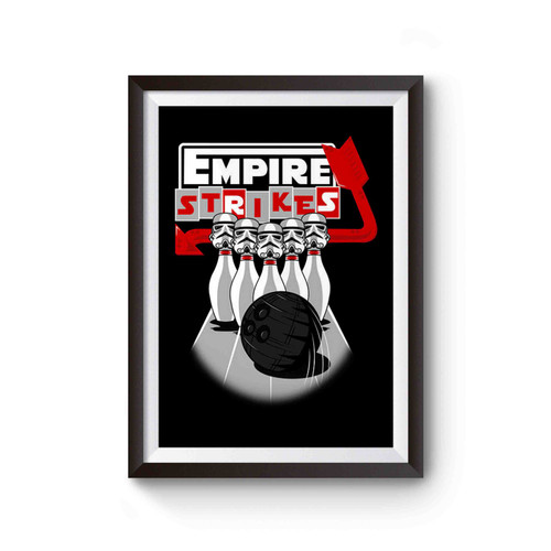 Star Wars Stormtroopers Bowling Empire Strikes Inspired Poster