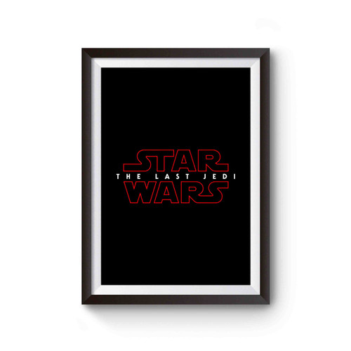 Star Wars The Last Jedi Logo Poster