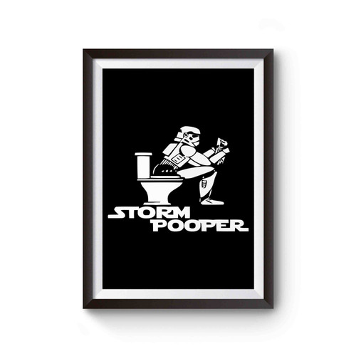 Storm Pooper Funny Star Wars Stormtrooper Parody Poster