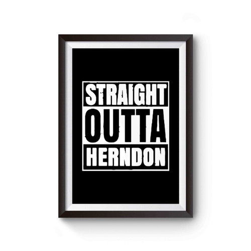 Straight Outta Herndon Virginia City Compton Parody Poster
