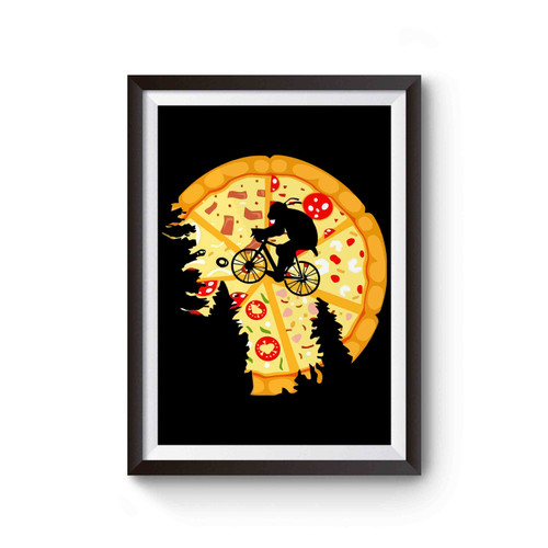Stranger Things Pizza Moon Poster