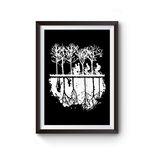 Stranger Things Silhouette Chase Stranger Things Poster