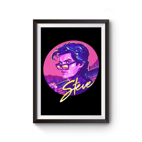 Stranger Things Steve Face Funny Poster
