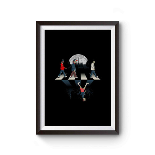 Stranger Things Upside Down Road Cover Inspired Poster