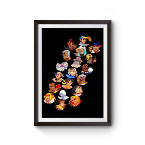 Street Fighter Iii 3rd Strike Character Select Poster