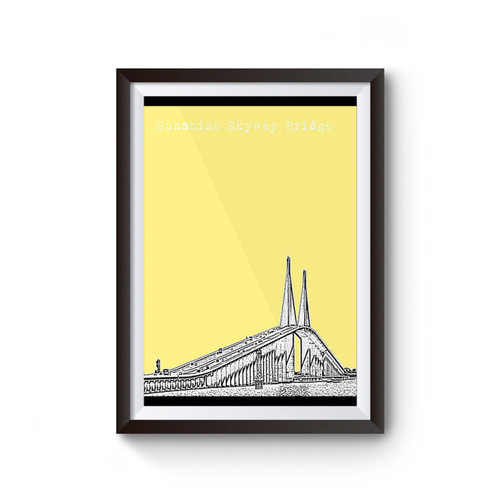 Sunshine Skyway Bridge Florida Skyline Poster