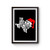Texas Merry Christmas Santa Hat Poster