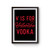 V Is For Valentine Vodka Poster