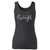 High quality print of this slim fit You Are Enough Women Tank Top will turn heads. And bystanders won't be disappointed - the racerback cut looks good one any woman's shoulders.