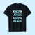 Know Jesus Know Peace Inspired Men T Shirt