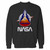 Your nasa vectorized crewneck sweatshirt just got an update. This super comfortable and lighter weight crewneck will become your favorite go-to sweatshirt. The cozy spandex cuffs and waistband make this pill-resistant sweatshirt a fan favorite.And your group will look and feel their best in this premium ringspun cotton crew.