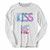 This classic fit Kiss Me Title Long Sleeve Shirt is casually elegant and very comfortable. With fine quality print to make one stand out, it's a perfect fit for every occasion.