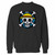 Your one piece skull logo straw hat crew crewneck sweatshirt just got an update. This super comfortable and lighter weight crewneck will become your favorite go-to sweatshirt. The cozy spandex cuffs and waistband make this pill-resistant sweatshirt a fan favorite.And your group will look and feel their best in this premium ringspun cotton crew.