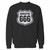 Your route 666 road sign crewneck sweatshirt just got an update. This super comfortable and lighter weight crewneck will become your favorite go-to sweatshirt. The cozy spandex cuffs and waistband make this pill-resistant sweatshirt a fan favorite.And your group will look and feel their best in this premium ringspun cotton crew.