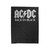 Ac Dc Distressed Back In Black Metal Rock Logo Velveteen Blanket Ac Dc Distressed Back In Black Metal Rock Logo Velveteen Blanket