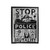 Black Lives Matter Stop Police Velveteen Blanket