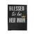 Blessed To Be Her Mom Her Daughter 1 Velveteen Blanket