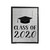 Class 2020 Lettering With Graduation Cap Velveteen Blanket