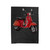 Classic Italian Red Vespa Scooter Velveteen Blanket