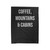 Coffee Mountains And Cabins Quote Velveteen Blanket