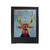 Deer Stag Horns Head Trippy Psychedelic Velveteen Blanket