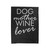 Dog Mother Wine Lover Velveteen Blanket