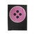 Dot Button Pink Velveteen Blanket
