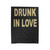 Drunk In Love & Just Drunk Bachelorette Party Bridal Party Bride Bridesmaid Bridal Shower 1 Velveteen Blanket