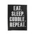 Eat Sleep Cuddle Repeat Velveteen Blanket