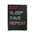 Eat Sleep Rave Repeat 1 Velveteen Blanket