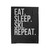 Eat Sleep Ski Repeat Snow Mountains Velveteen Blanket