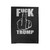 Fuck Trump With Middle Finger Hand Anti Donald Trump Fuck Donald Trump Velveteen Blanket