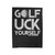 Golf Uck Yourself Golfing Velveteen Blanket