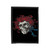 Grateful Dead Flower Skull Velveteen Blanket