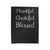 Grateful Thankful Blessed Velveteen Blanket