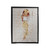 Hand Drawn Cute Girl Wearing Long Skirt With Flower Velveteen Blanket