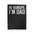 Hi Hungry I'm Dad Dad Joke Typography Velveteen Blanket