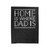 Home Is Where Dad Is Typography Father's Day Gift For Dad Velveteen Blanket