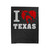 I Love Texas Velveteen Blanket