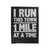 I Run This Town 1 Mile At A Time Velveteen Blanket