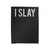 I Slay Text Graphic Velveteen Blanket