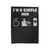 I'm A Simple Man Coffee, Laptop And Beer Velveteen Blanket
