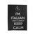 I'm Italian And I Cannot Keep Calm Velveteen Blanket
