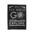 It's A Big World Go Explore Hiking Quote Velveteen Blanket